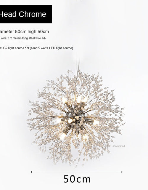 Load image into Gallery viewer, Nordic Creative Dandelion Chandelier Bedroom Bar Counter Luxury Living Room Lighting Fixture
