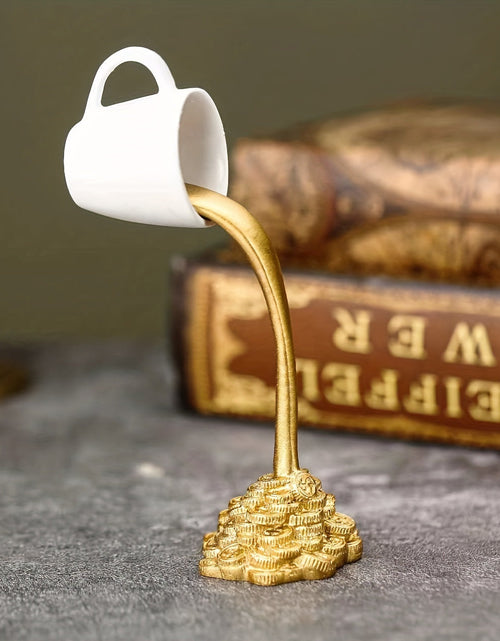 Load image into Gallery viewer, Decorative ornament floating coffee cup resin ornament home ornament floating coffee cup ornament
