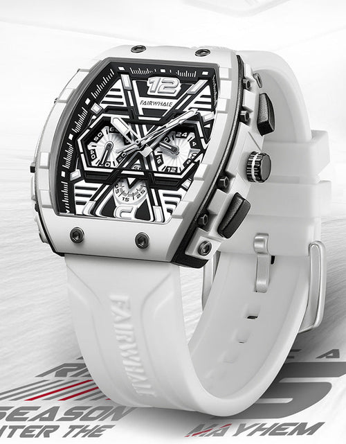 Load image into Gallery viewer, Men's multi-functional cool three eye shaking sonic explosive casual quartz wristwatch
