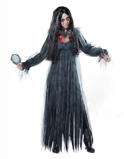 Load image into Gallery viewer, Scary Halloween Costumes for Adult Men Zombie Nurse Nun Bloody Ghost Bride Middle Ages Women Fancy Dress Cosplay Costumes
