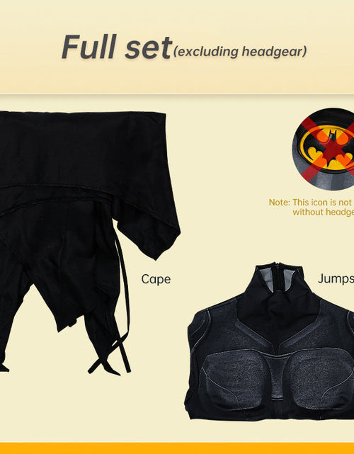 Load image into Gallery viewer, Hero Armor Outfit Michael Keaton Bruce Cosplay Costume Black Leather Jumpsuit Boots Cowl Full Set Halloween Suit Custom
