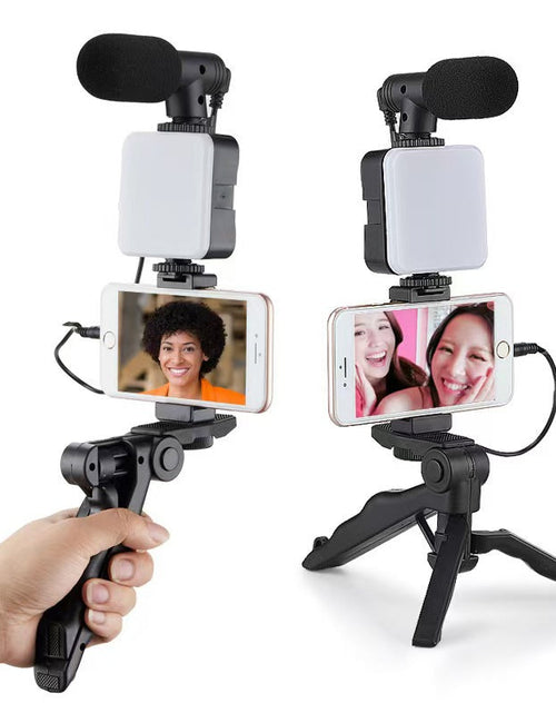 Load image into Gallery viewer, Desktop Beauty Leg Pocket Fill Light with Microphone Set Single Reflex Conference Lamp Handheld Photography with Microphone
