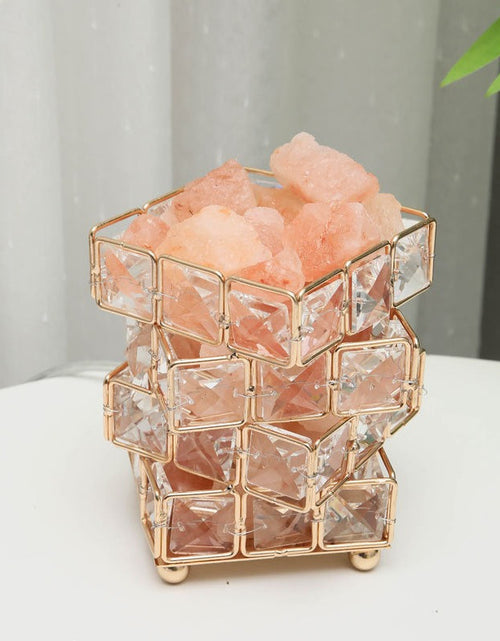 Load image into Gallery viewer, USB Crystal Table Lamp Three Color Dimming Magic Cube Stone Romantic Atmosphere Lights Bedroom Bedside Night Light For Home Room
