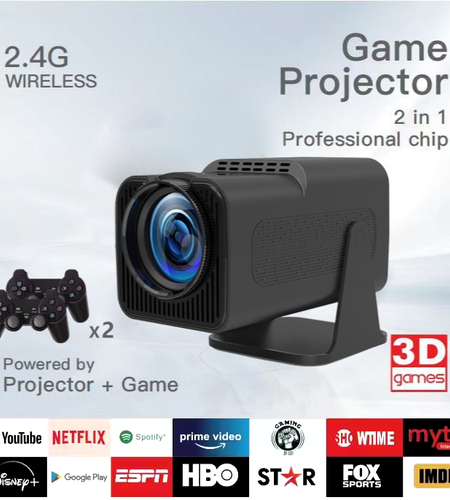 Mp3 Games 32Gb F600 Projector Draagbare Draadloze 4K Full Hd Video Lcd 1080P Home Android 180 Graden Pk Hy320 Outdoor Projector