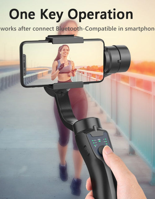 Load image into Gallery viewer, F8 mobile phone camera stabilizer handheld three-axis anti shake platform Tiktok live broadcast tripod short video camera stabilizer
