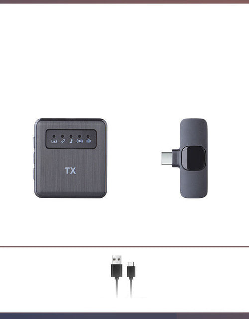 Load image into Gallery viewer, Square straight in outdoor shooting wireless lavalier microphone for live streaming with sales microphone
