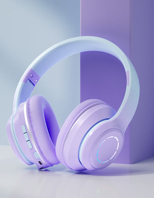 Load image into Gallery viewer, Gradient Bluetooth Earphones Head Mounted Phone Earphones Foldable Earphones
