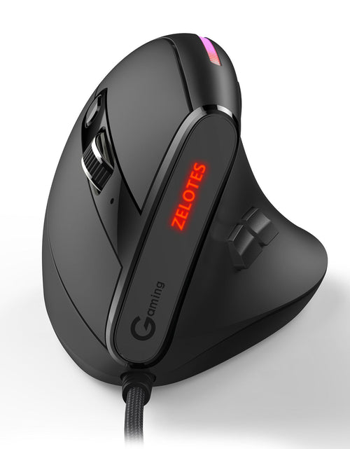 Load image into Gallery viewer, ZELOTES Master T50RGB Vertical Grip Ergonomic Programming Gaming Notebook Wired Mouse
