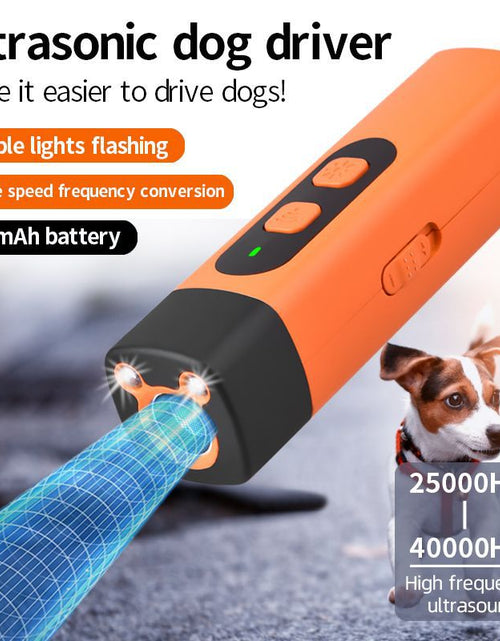Load image into Gallery viewer, 2025 Dog Repellent: Ultrasonic dog training device, rechargeable dog bark deterrent with LED flashlight.
