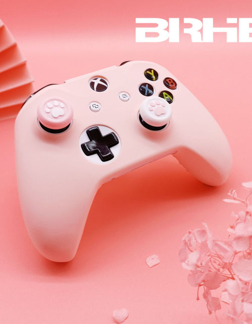 Load image into Gallery viewer, Controller protective cover with spray paint feel, girl pink, fierce male color, game controller silicone cover
