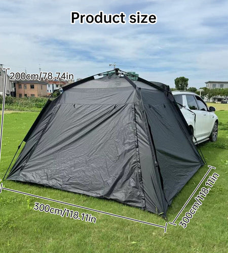 Outdoor Automatic Portable Tent – Fake Double-Layer, Quick Open & No-Setup for Camping, Beach, Car Tail