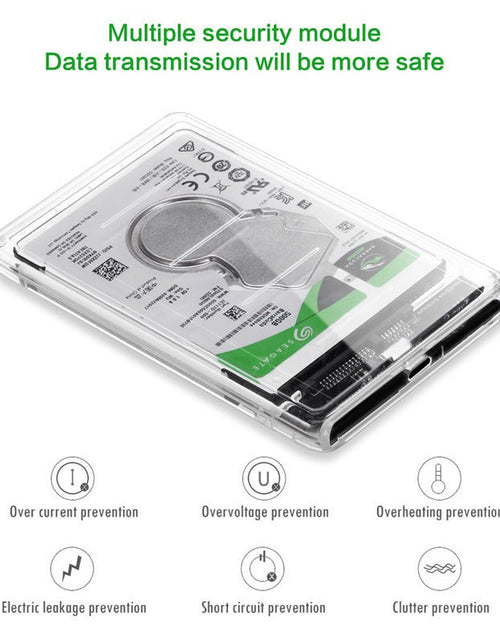 Load image into Gallery viewer, 2.5-inch Type-C hard drive box USB 3.0 notebook portable hard drive box USB 3.1

