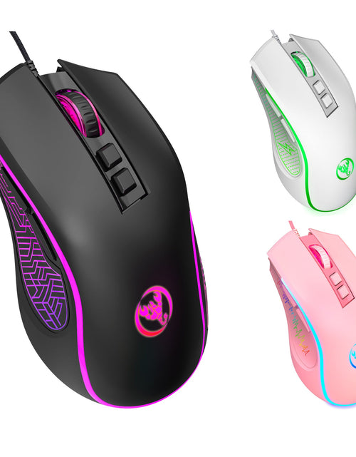 Load image into Gallery viewer, X100 wired gaming mouse with colorful glowing e-sports office mouse adjustable 3600dpi
