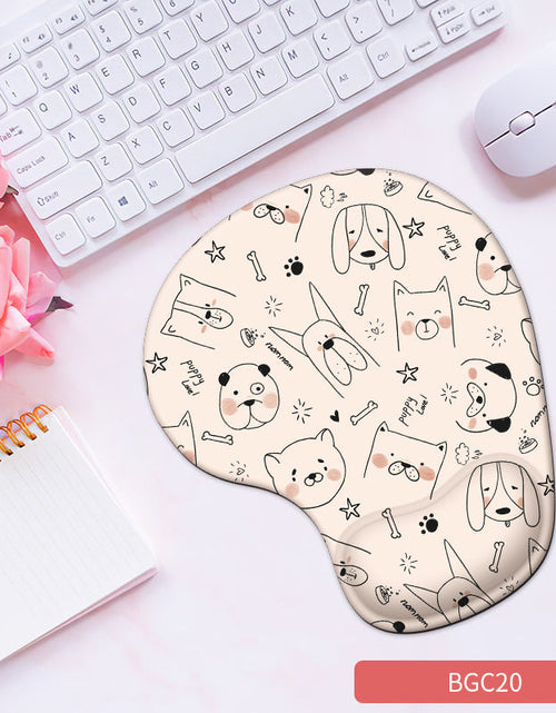 Load image into Gallery viewer, Silicone wrist mouse pad female comfortable computer soft non-slip hand rest pad thick non-slip wrist rest cute game pad
