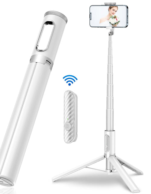 Load image into Gallery viewer, New 150cm Long Selfie Stick Tripod Carbon Fiber Plastic Detachable Remote Control AB202 Max Phone Compatibility Rotatable
