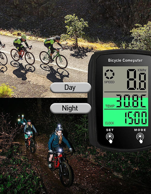 Load image into Gallery viewer, Wired LCD Digital Bicycle Computer - Speedometer and Odometer with Backlight, a Must - have Bike Accessory
