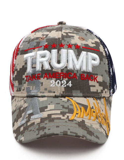 Load image into Gallery viewer, American advertising hats men's and women's baseball caps cotton embroidered hats Trump hats
