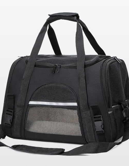 Load image into Gallery viewer, Foldable &amp; Expandable Pet Carrier Bag - Mesh Breathable Cat/Dog Travel Bag, Convertible Crossbody Handbag for Small Pets
