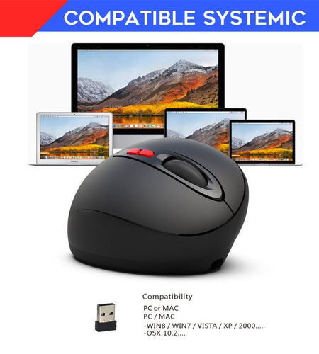 2.4G wireless mouse rechargeable vertical mouse with 7 buttons ergonomic design