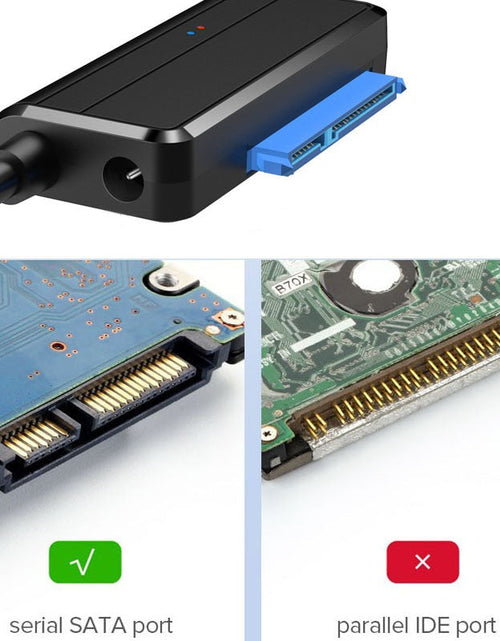Load image into Gallery viewer, New USB 3.0 to SATA7+15P Easy Drive Cable 2.5 "3.5-inch Hard Drive Data Cable USB Adapter Cable
