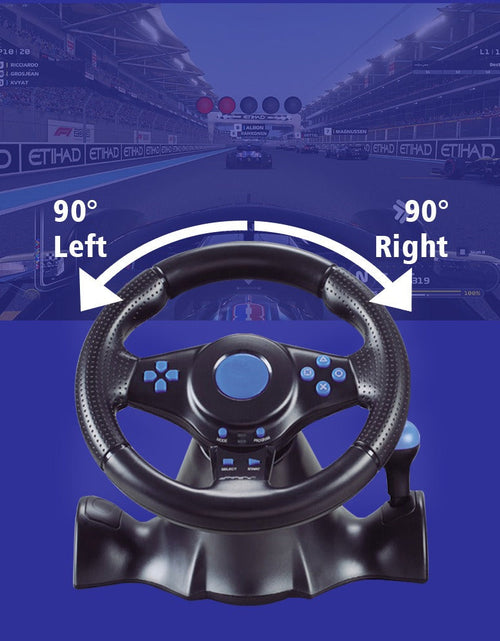 Load image into Gallery viewer, Suitable for Switch/Xbox One/360/PS4/PS2/PS3/PC racing games 7-in-1 steering wheel
