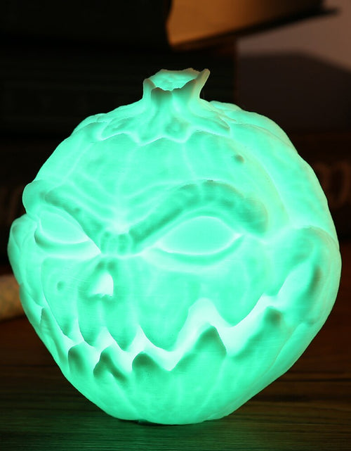 Load image into Gallery viewer, 3D Printing Devil Pumpkin Face Light Pat Night Lamp For Halloween
