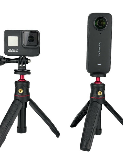 Load image into Gallery viewer, Mini desktop selfie stick tripod handheld photography live vlog camera mobile phone portable telescopic stand
