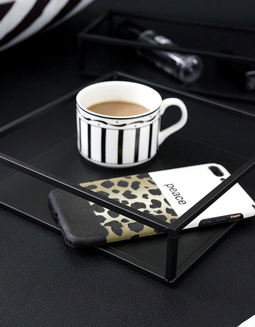 Load image into Gallery viewer, Tea Break Dessert Rack Set Simple Modern Black Iron Cake Plate Marble Tray Creative Cake Rack
