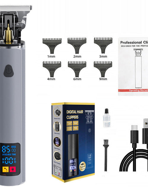 Load image into Gallery viewer, Hair clipper hair clipper electric hair clipper oil cutting head carving bald head, hair clipper
