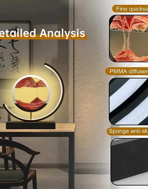 Load image into Gallery viewer, LED Flowing Sand Painting Lamp: Night Light for Home (Gift Option)

