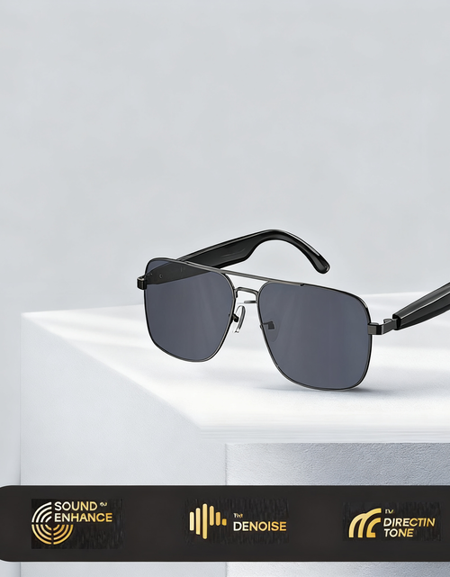 Load image into Gallery viewer, HY-C8 AI Intelligent Translation Wireless Bluetooth Glasses Earphones 75 Language Conference Simultaneous Interpretation
