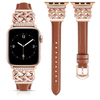 Brown Leather + Rose Gold Buckle