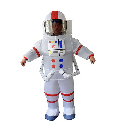 Aerospace Spaceman Astronaut Inflatable Costume Woman Men Mascot Party Cartoon Doll Halloween Cosplay Costume Dress Up Clothes