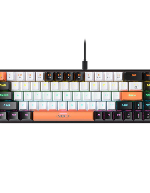 Load image into Gallery viewer, Customized mechanical keyboard TYPE-C wired green axis, red axis, tea axis, black axis
