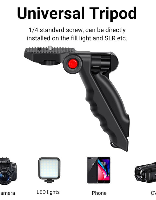 Load image into Gallery viewer, MAMEN Wireless Vlogging Kit Phone Tripod with Lavalier Microphone LED Light for iPhone Android Smartphone Live Streaming Toolkit
