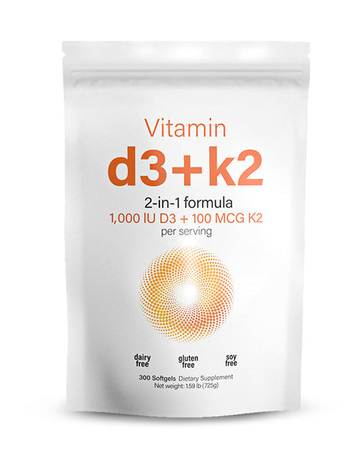 Load image into Gallery viewer, Vitamin D3+K2 Soft Capsules
