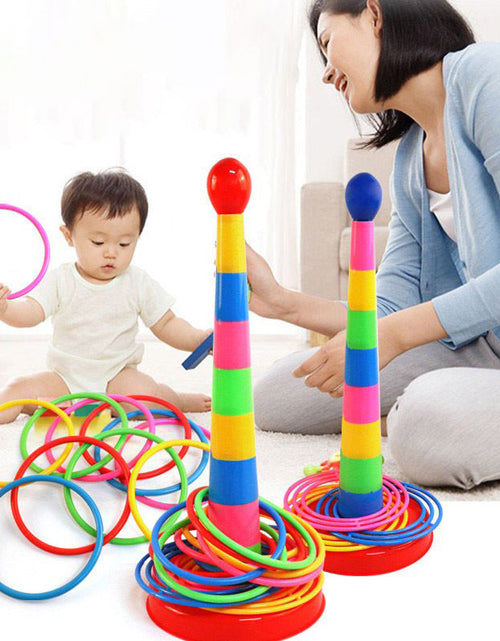 Load image into Gallery viewer, Creative Stacking Music Set Circle Toy Large Parent Child Throwing Ring Children's Stress Relieving Toy
