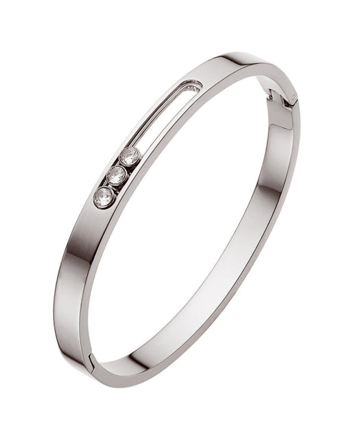 Load image into Gallery viewer, European and American titanium steel buckle women's bracelet INS style fashionable versatile bracelet
