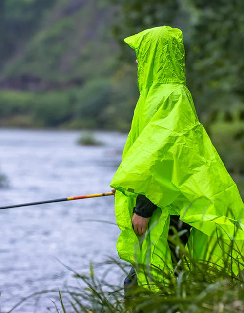 Load image into Gallery viewer, 3 - in - 1 Waterproof Rain Poncho for Outdoor Use: Motorcycle, Camping, Hiking &amp; Travel
