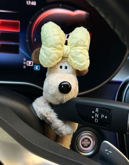 Load image into Gallery viewer, Car small ornaments cute head dog plush doll sentimental car interior decoration supplies

