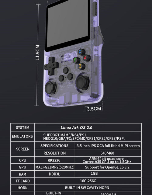 Load image into Gallery viewer, R36S Portable Handheld Retro Arcade Joystick All-in-One Open-Source Gaming Console
