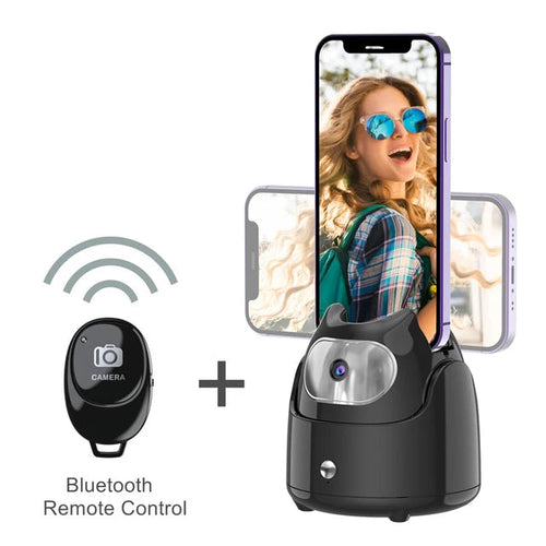 Load image into Gallery viewer, 360° Rotation Automatic Face Tracking Gimbal Mobile Phone Holder APP-Free AI Face Recognition Phone Tripod for Live Vlog Video
