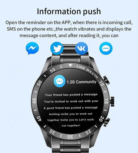 Bluetooth call smart watch pedometer sports multifunctional men's waterproof bracelet watch