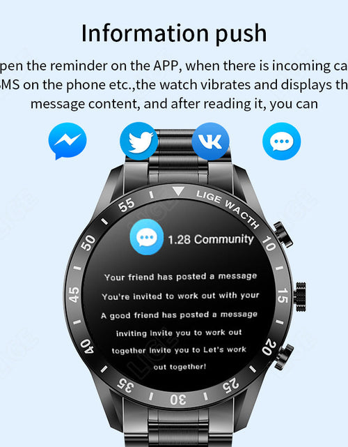 Load image into Gallery viewer, Bluetooth call smart watch pedometer sports multifunctional men's waterproof bracelet watch
