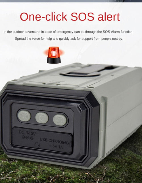 Load image into Gallery viewer, Radio disaster prevention and emergency full band radio solar charging lighting mobile portable radio

