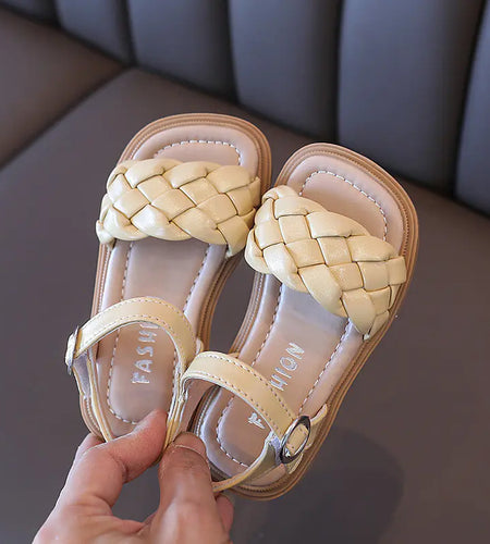 Summer New Girls' Fashion Woven Sandals