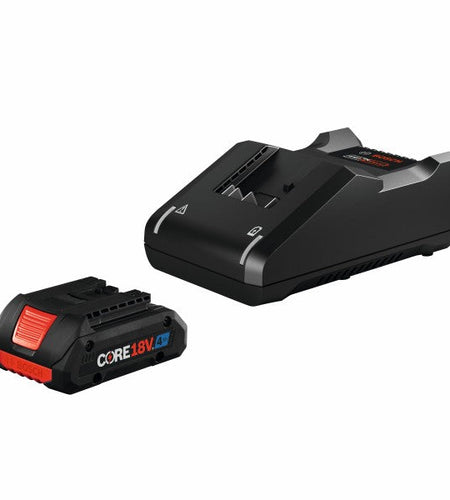 BOSCH GXS18V-15N15 18V Starter Kit with (1) CORE18V® 4 Ah Advanced Power Battery and 18V Standard Battery Charger