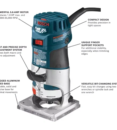 BOSCH PR20EVS 120V Variable-Speed Palm Router