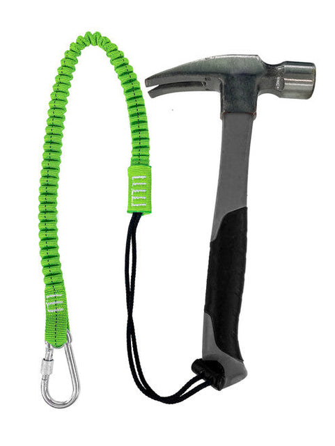 Load image into Gallery viewer, Frontline TLS15 ToolGrip Elastic Tool Tether 15 lbs with Steel Turn Lock Carabiner
