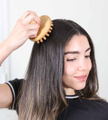Bamboo Stimulating Scalp Massager